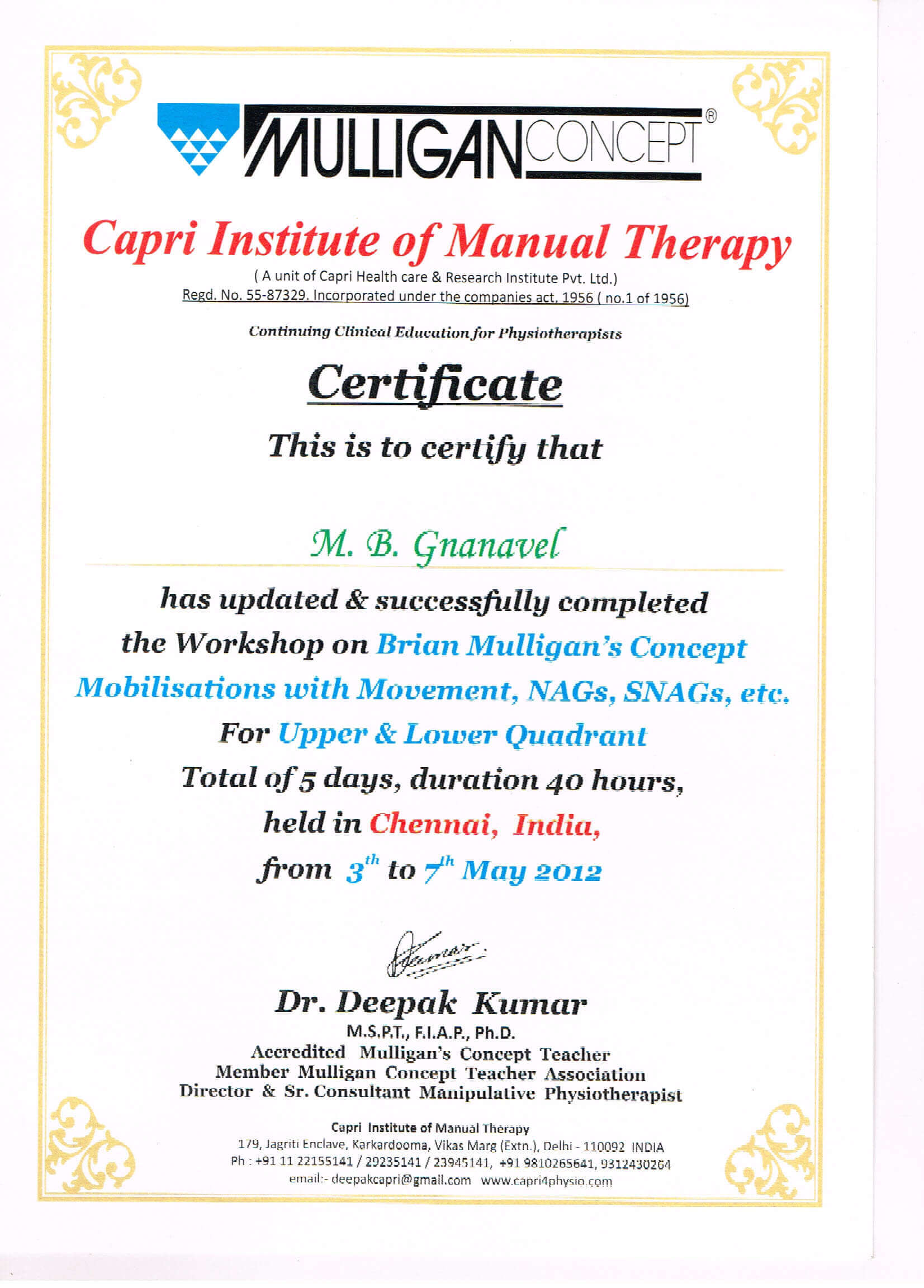 gnanavel-manual-therapy-certificate