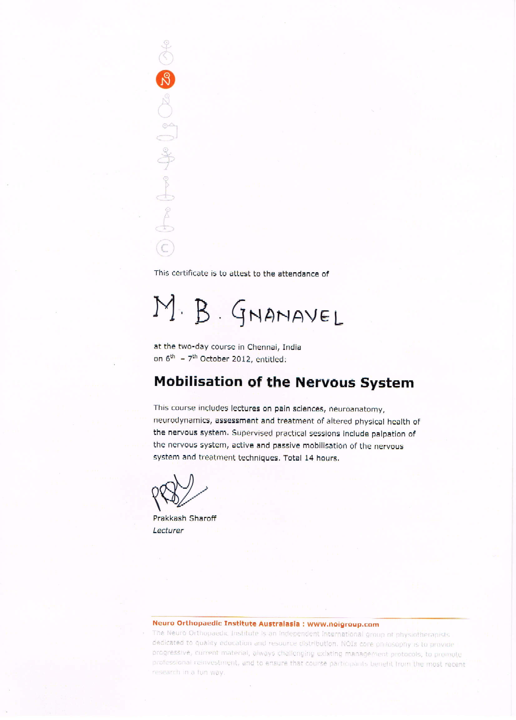 gnanavel-mobilisation-nervous-system-certificate
